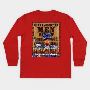 BUFFALO SOLDIER Cathay Williams Kids Long Sleeve T-Shirt